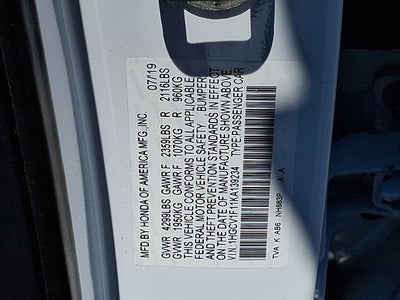 2019 Honda Accord LX