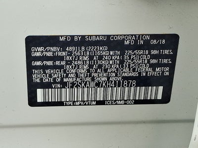 2019 Subaru Forester Touring