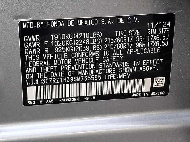 2025 Honda HR-V LX