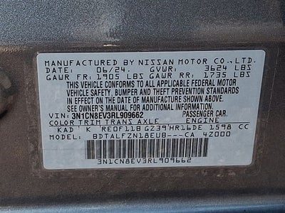 2024 Nissan Versa 1.6 SV