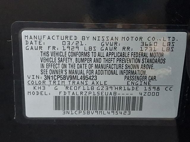 2021 Nissan Kicks S