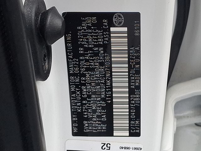 2022 Toyota Camry SE