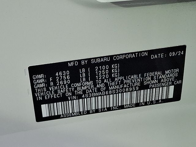 2025 Subaru Legacy Base