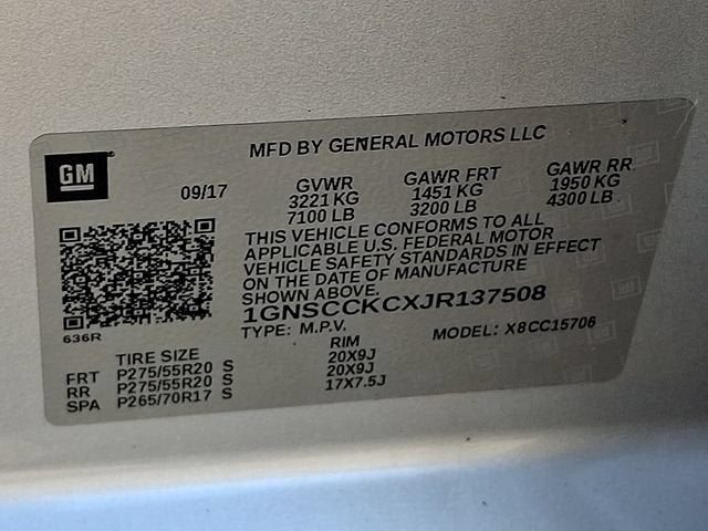 2018 Chevrolet Tahoe Premier