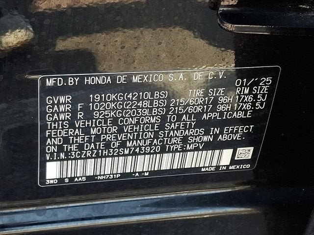 2025 Honda HR-V LX