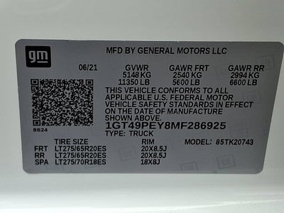2021 GMC Sierra 2500 HD AT4