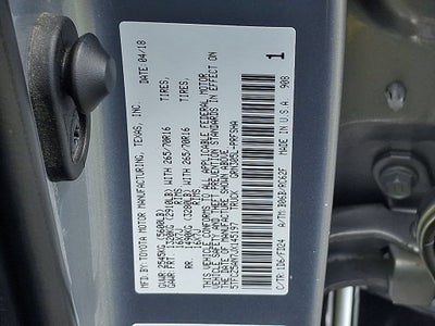 2018 Toyota Tacoma SR