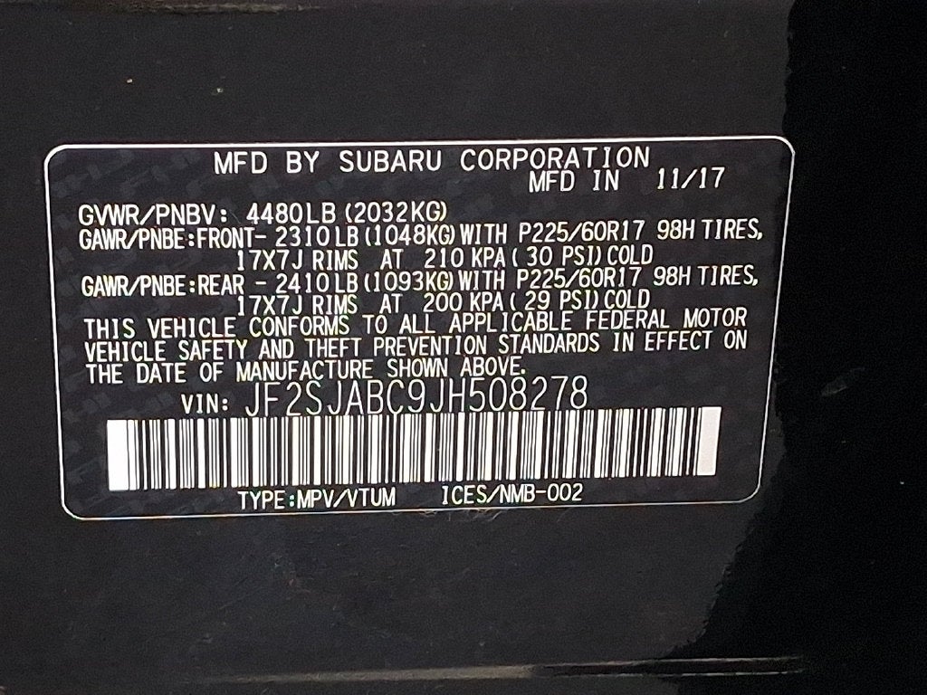 2018 Subaru Forester Base