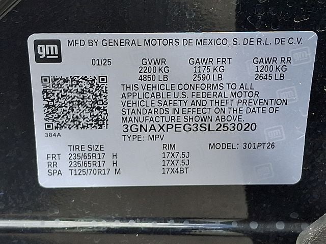 2025 Chevrolet Equinox AWD LT